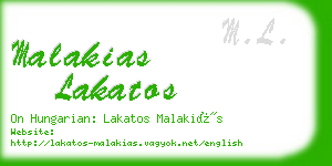malakias lakatos business card